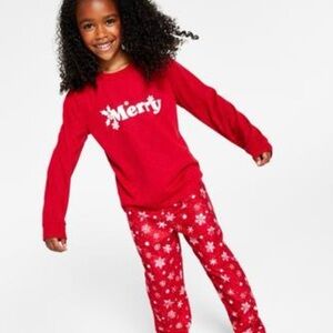 Family Pajamas
Matching Kid's Merry Snowflake Mix It Family Pajama Set Red 10-12